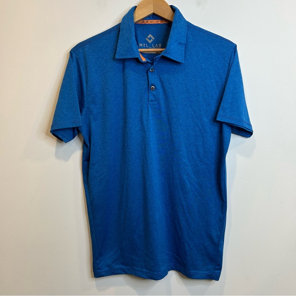 Projek Raw Men’s Active Short Sleeve Polo Shirt Blue Golf